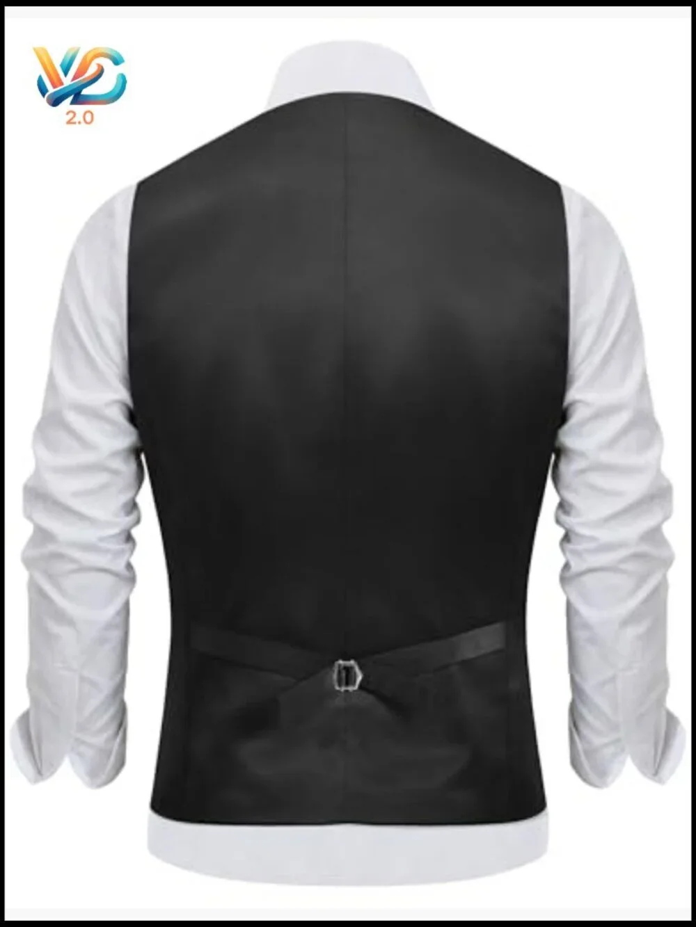 Slim Fit Suit Vest with Satin Back, 3-Piece Set for Formal Wear